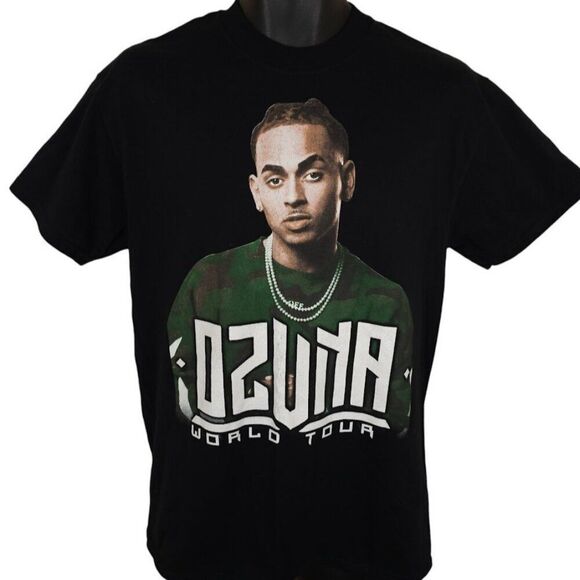 Ozuna T Shirt Mens Size Medium Black 2018 World Tour Puerto Rican Singer Rapper - Picture 2 of 9